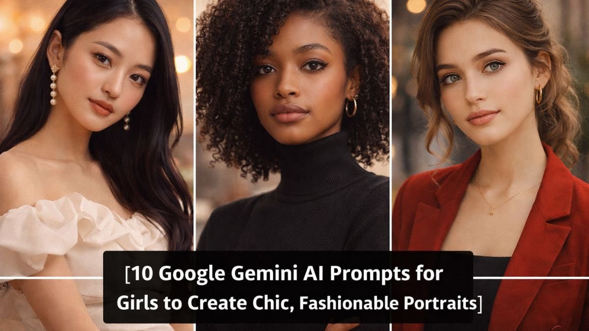 10 Google Gemini AI Prompts for Girls to Create Chic, Fashionable Portraits